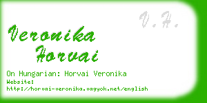 veronika horvai business card